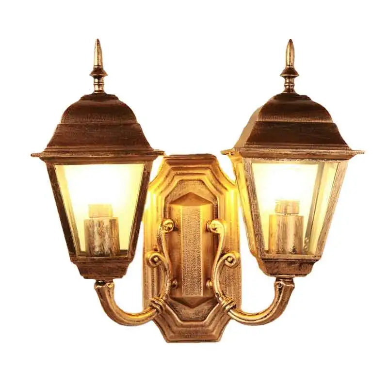 Camille Outdoor Dual Head Wall Light Modern Corridor Lamp