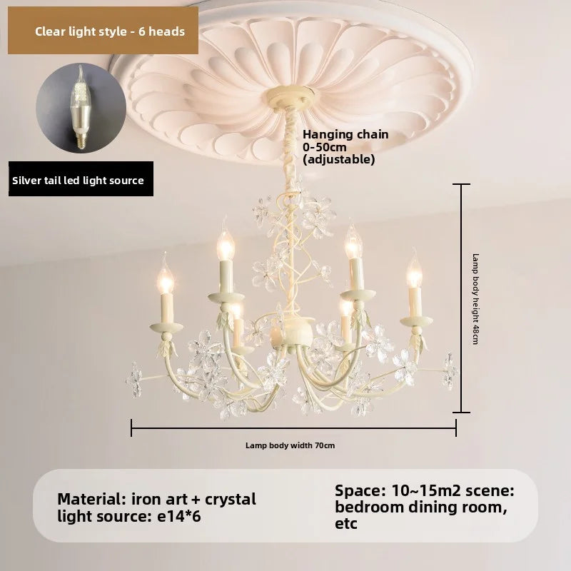 Amélie Crystal Flower Romantic European Chandelier