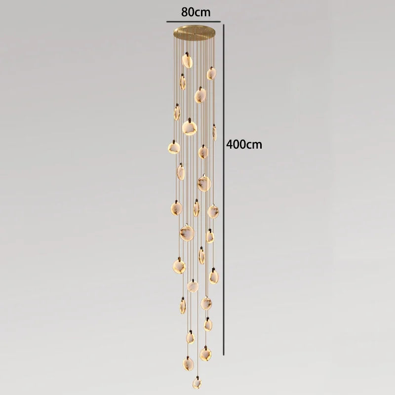 Amélie Modern Multi-Head LED Staircase Pendant Light