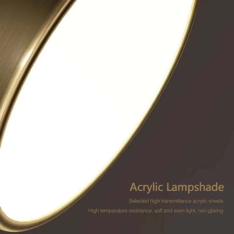 Aveline Brass LED Flush Mount Ceiling Light