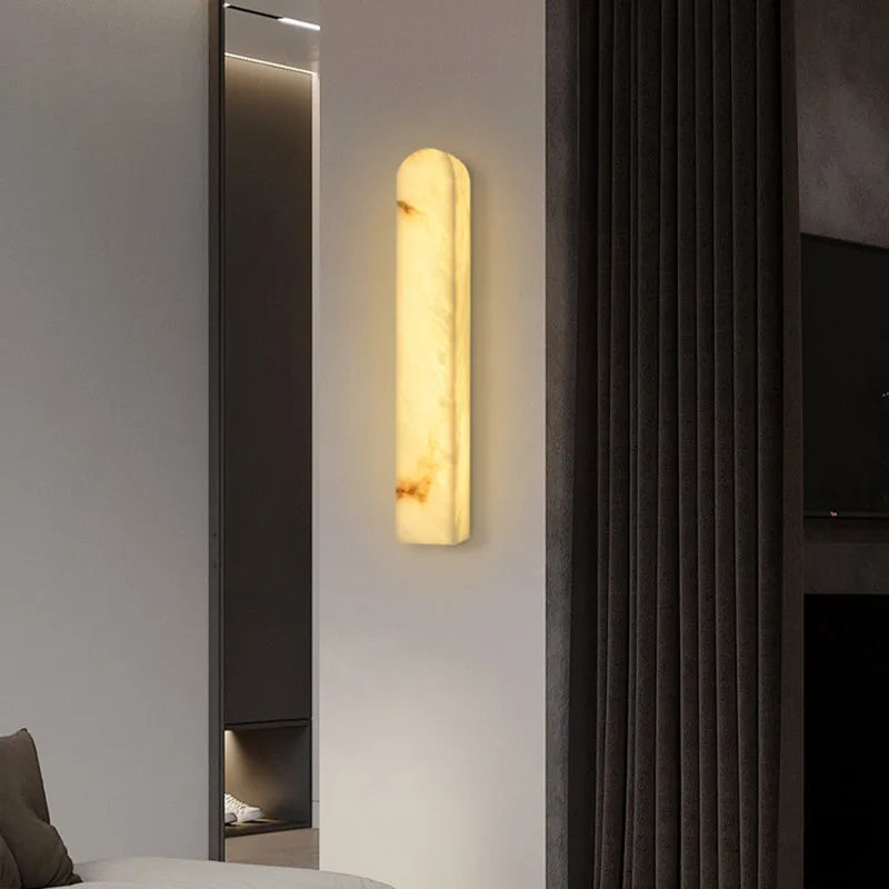 Émilie Marble Linear Wall Lamp Minimalist LED Sconce Light