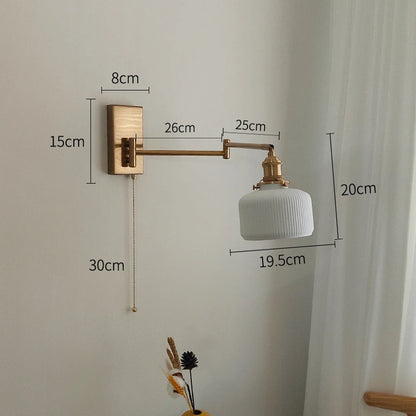 Geneviève Swing Arm Dual Head Wall Light