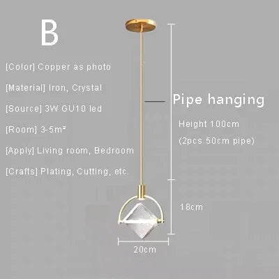 Amélie Crystal Pendant Hanging Light