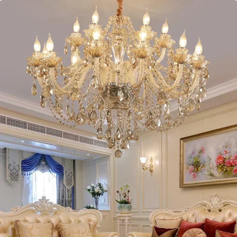 Crystal chandelier minimalist modern bedroom dining room chandelier