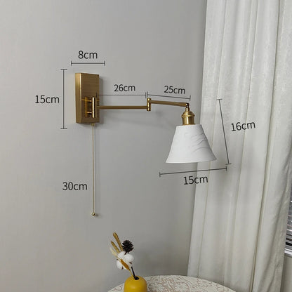Geneviève Swing Arm Dual Head Wall Light