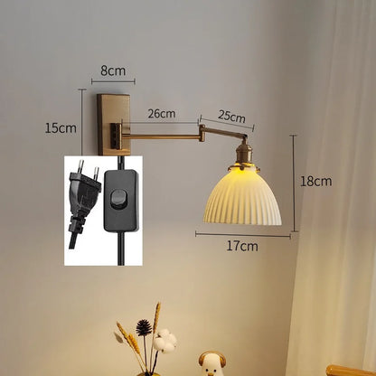 Geneviève Swing Arm Dual Head Wall Light