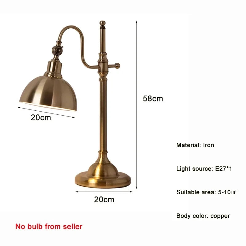 Élise Nordic Folding Iron Bedside Table Lamp E27 Modern Study