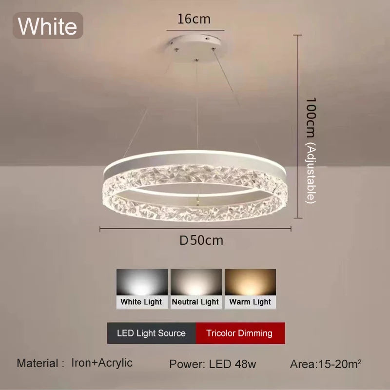 Sophie Minimalist Ring LED Ceiling Chandelier