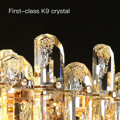Genevieve Modern Crystal Glass Chandelier