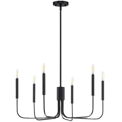Isabelle Retro Iron Candle Chandelier