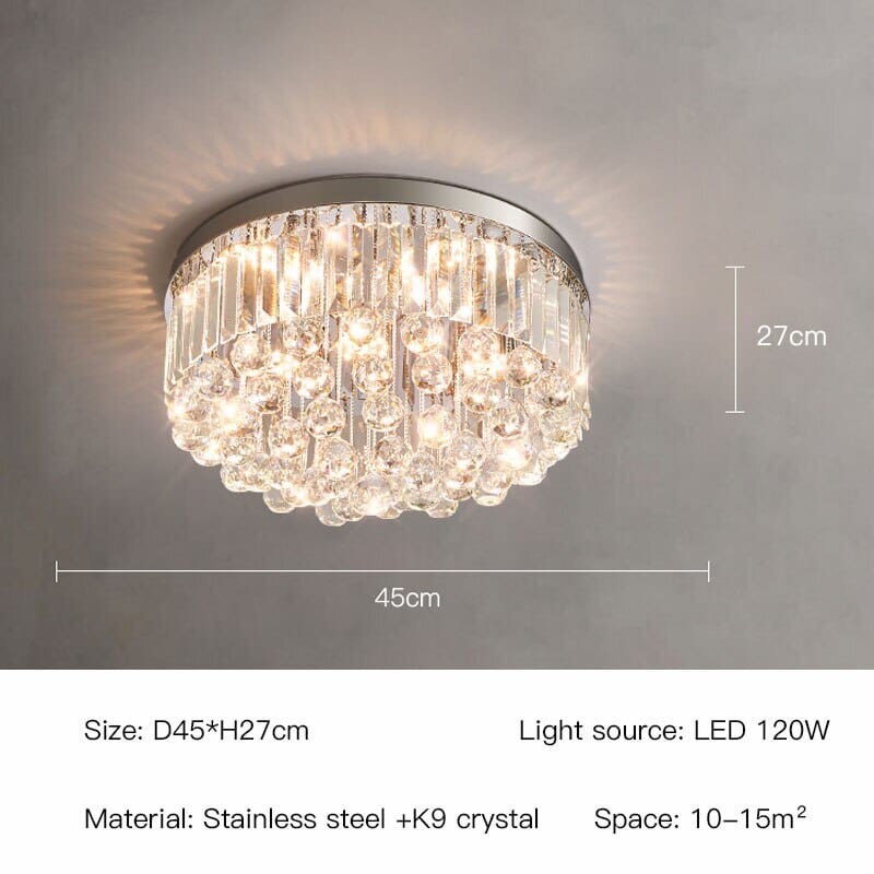 Clara Raindrop Crystal Ceiling Light