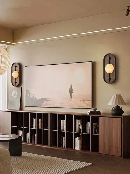 Élodie Soluna Sculpted Marble LED Wall Lamp
