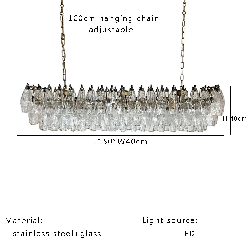 Aurélie Nordic Vintage Glass Pendant Light Luxury Suspension Lamp