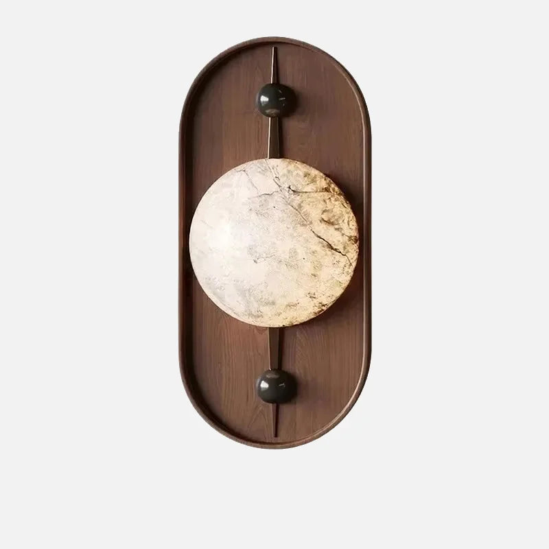 Élodie Soluna Sculpted Marble LED Wall Lamp
