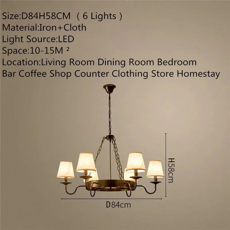 Camille Vintage Crystal Industrial Chandelier Ceiling Light
