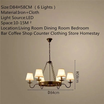 Camille Vintage Crystal Industrial Chandelier Ceiling Light