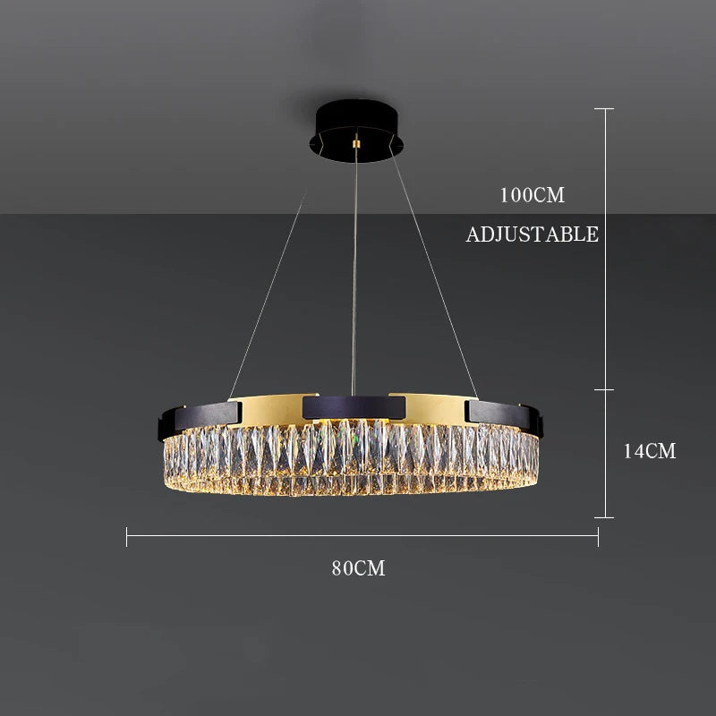Camille Modern Crystal LED Chandelier Luxury Living Dining Bedroom Pendant Light
