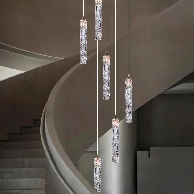 Élise Crystal Staircase Pendant Chandelier Light