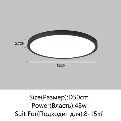 Juliette Ultrathin LED Remote Dimming Ceiling Light Modern
