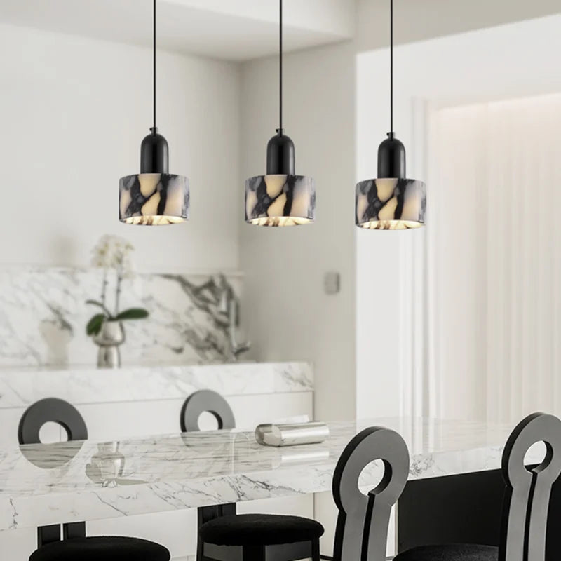 Noémie Carrara Marble Eclipse Pendant