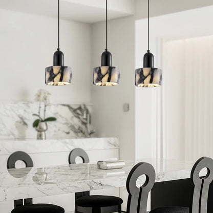 Noémie Carrara Marble Eclipse Pendant