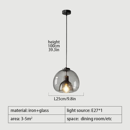 Amélie Antonio Glass Pendant Light