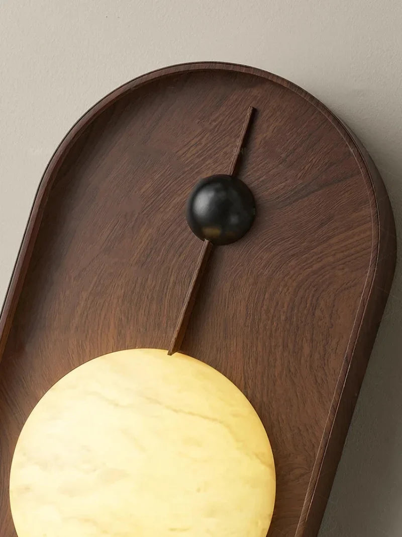 Élodie Soluna Sculpted Marble LED Wall Lamp