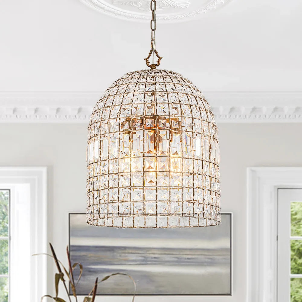 Aurélie Vintage Crystal Pendant Chandelier 6-Light Luxury