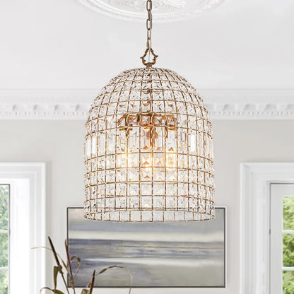 Aurélie Vintage Crystal Pendant Chandelier 6-Light Luxury