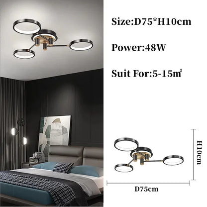 Valérie Modern Ring LED Pendant Chandelier Light