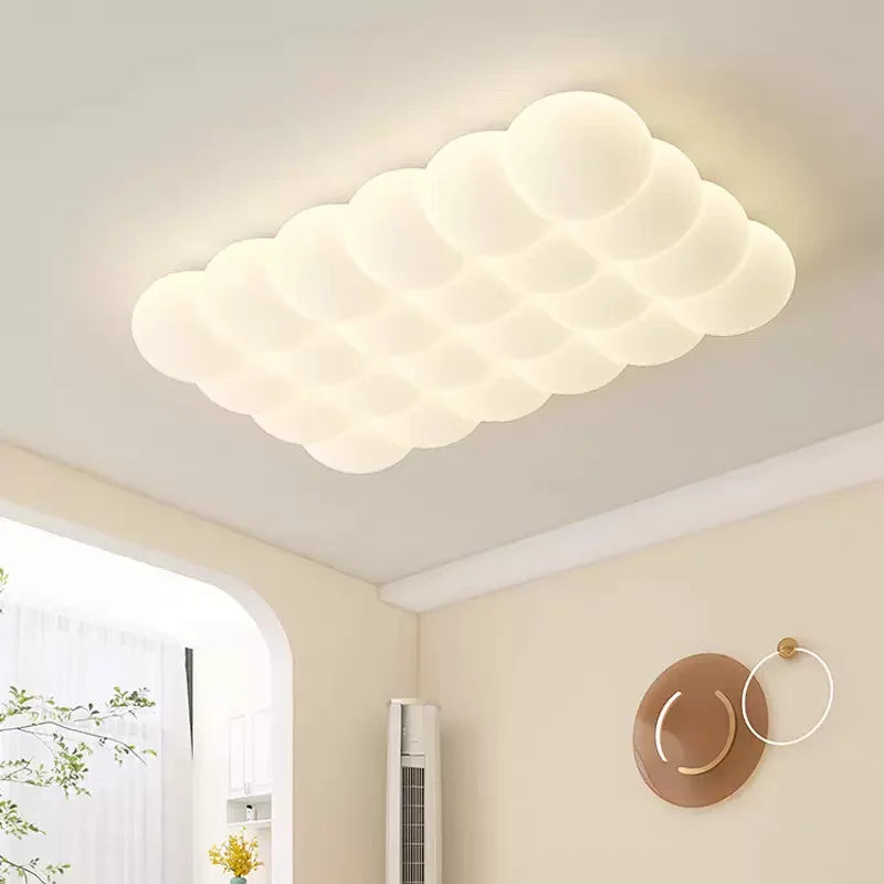 Amélie Bubble Cream LED Ceiling Light Full Spectrum Eye Care