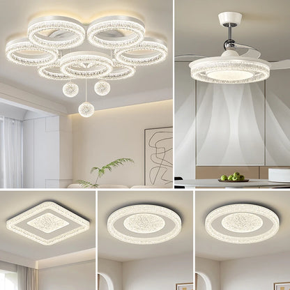 Élodie Modern Round LED Ceiling Chandelier Light