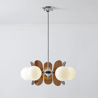 Élise Cosmo Bloom Mid-Century Glass Chandelier