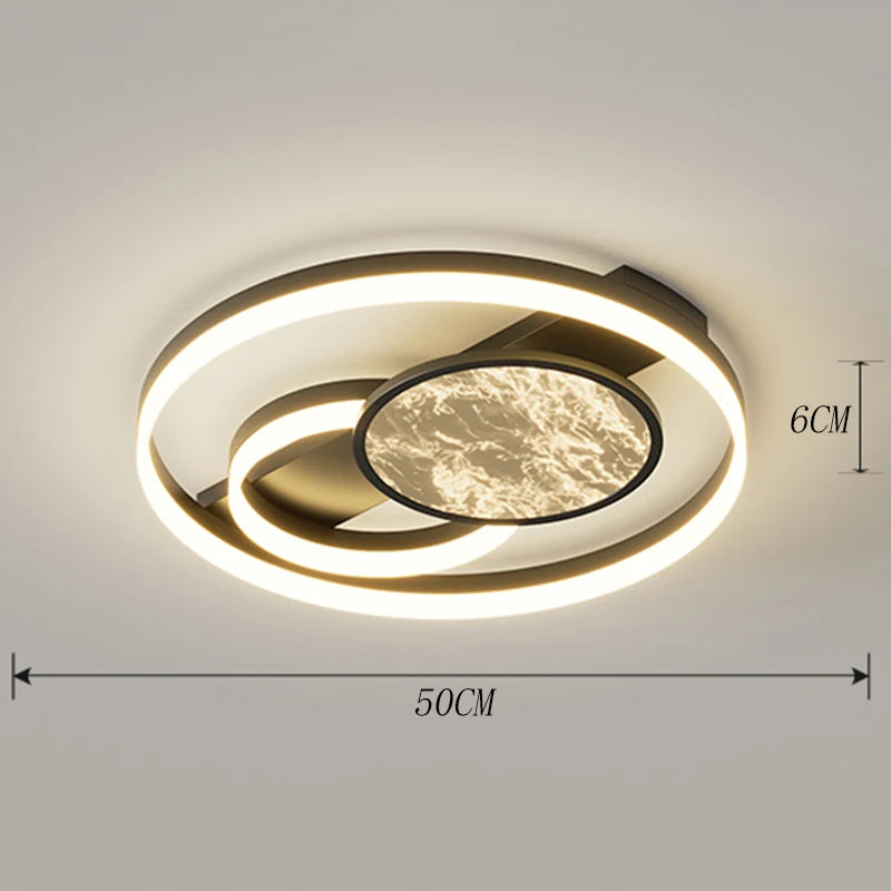 Nordic LED Ceiling Light – Minimalist Dimmable Flush Mount for Living Room & Bedroom