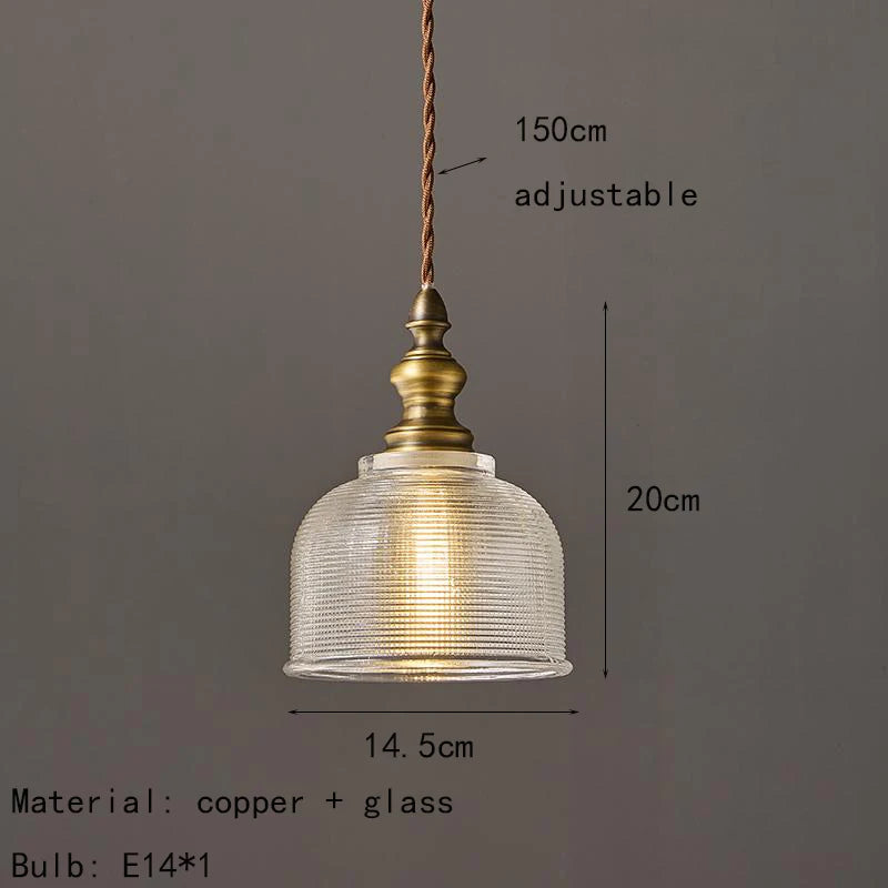 Léon Vintage Brass Mini Pendant Light