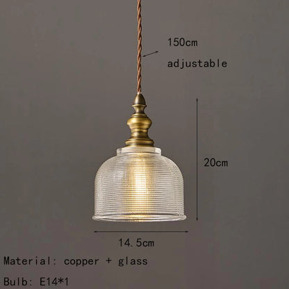 Léon Vintage Brass Mini Pendant Light