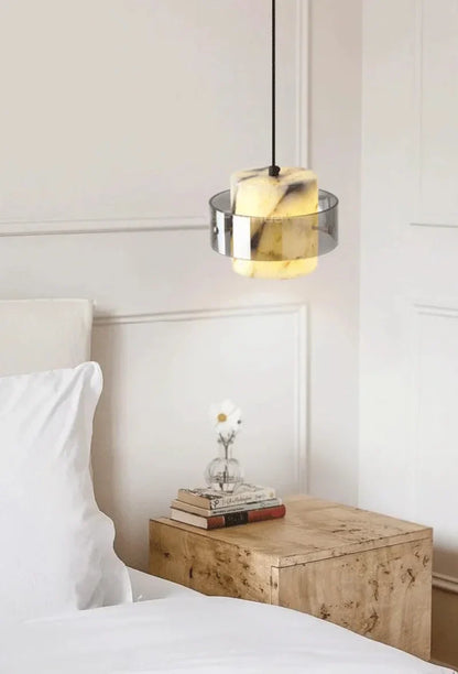 Selene Marble Halo Pendant Lamp