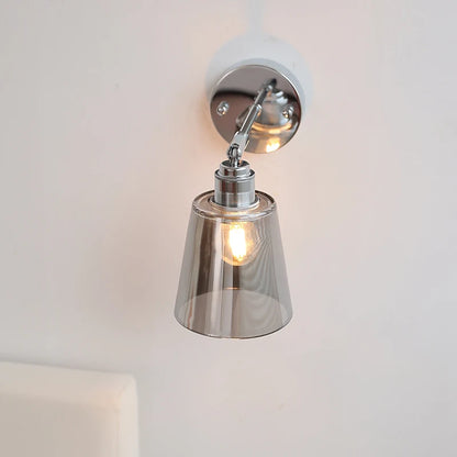 Camille Modern Glass Iron LED Wall Lamp Rotate Design