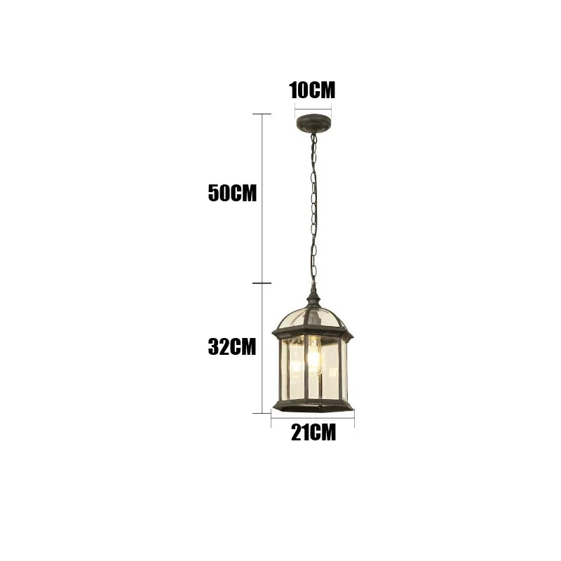 Juliette Outdoor Waterproof Pendant Lantern Garden Light
