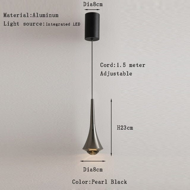 Sophie Minimalist Water Drop LED Pendant