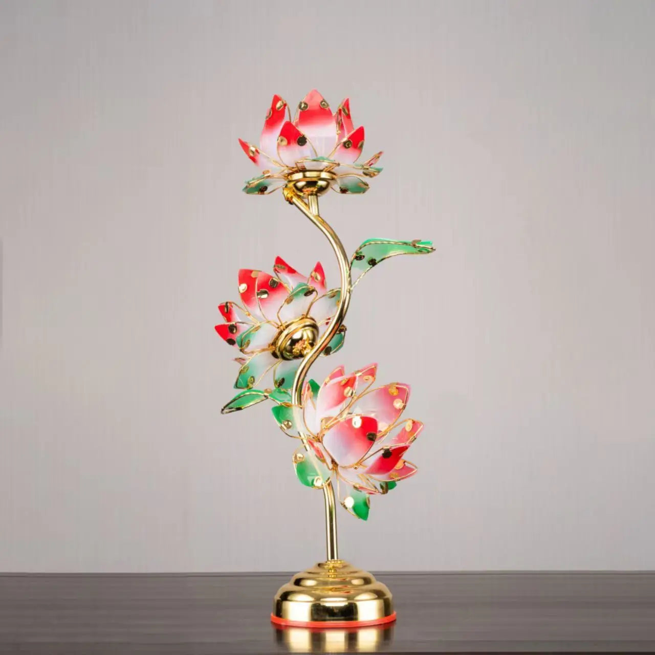 Camille Lotus Color Changing LED Silk Table Lamp E27