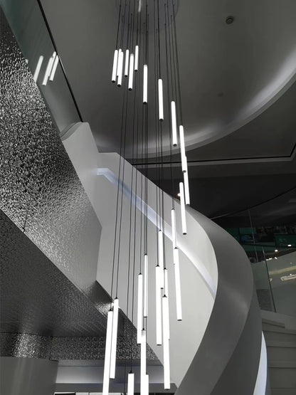 Colette Minimalist Nordic LED Staircase Chandelier