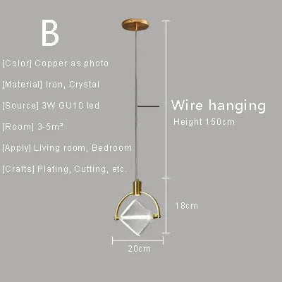 Amélie Crystal Pendant Hanging Light