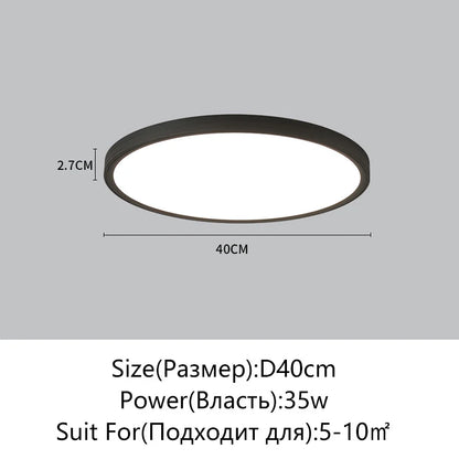 Juliette Ultrathin LED Remote Dimming Ceiling Light Modern