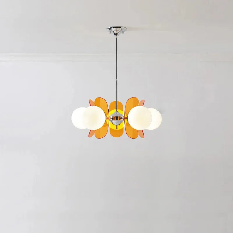 Élise Cosmo Bloom Mid-Century Glass Chandelier