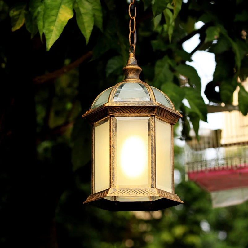 Juliette Outdoor Waterproof Pendant Lantern Garden Light