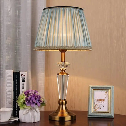 European Retro Crystal Floor Lamp for Living Room & Bedroom