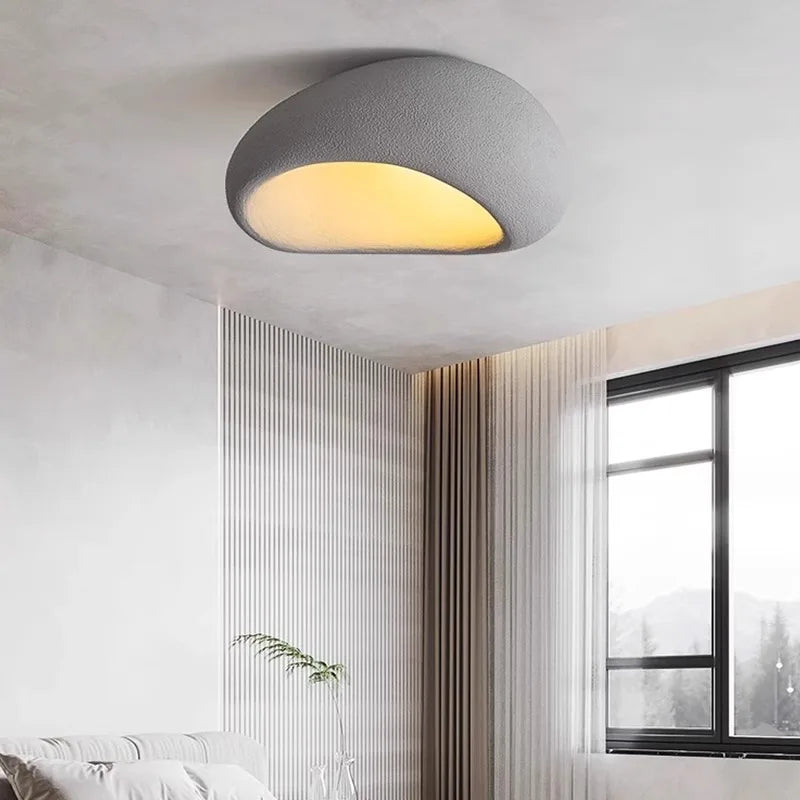 Évora Minimalist Textured Semi Flush LED Ceiling Light