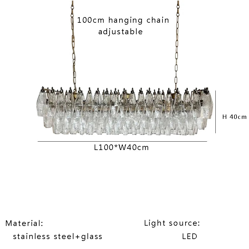 Aurélie Nordic Vintage Glass Pendant Light Luxury Suspension Lamp