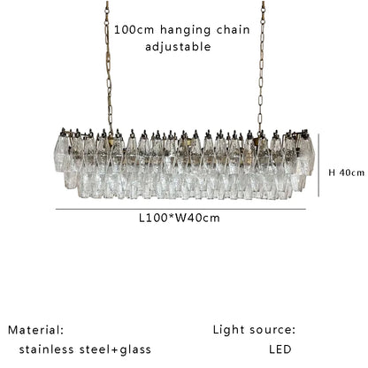 Aurélie Nordic Vintage Glass Pendant Light Luxury Suspension Lamp